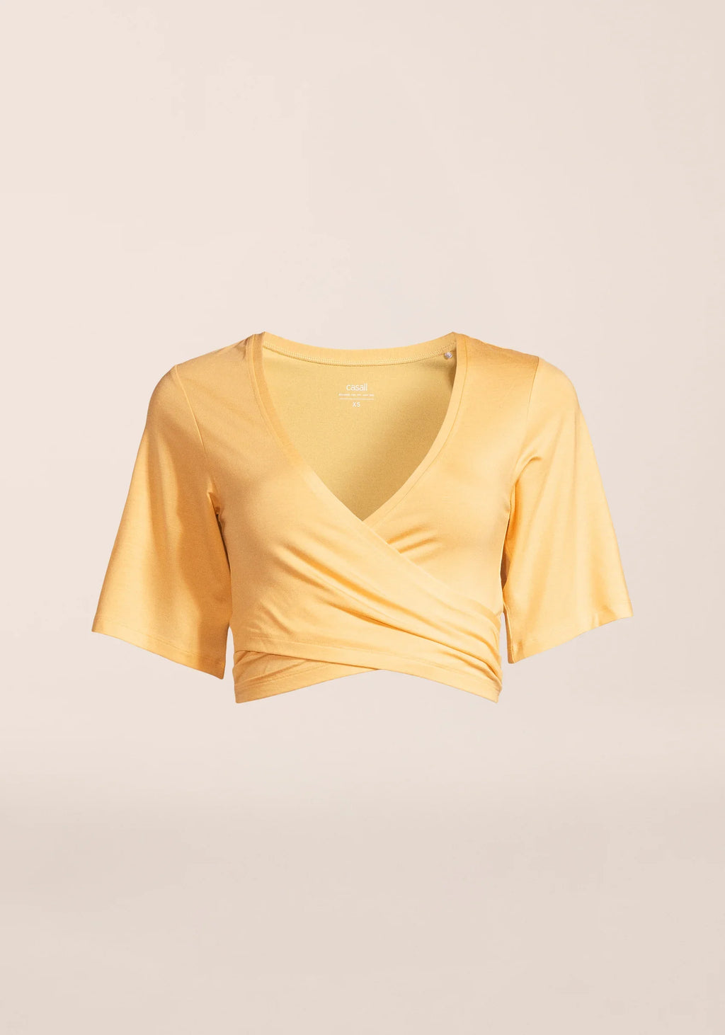 Deligth Cropped Wrap Top  - Soul Yellow