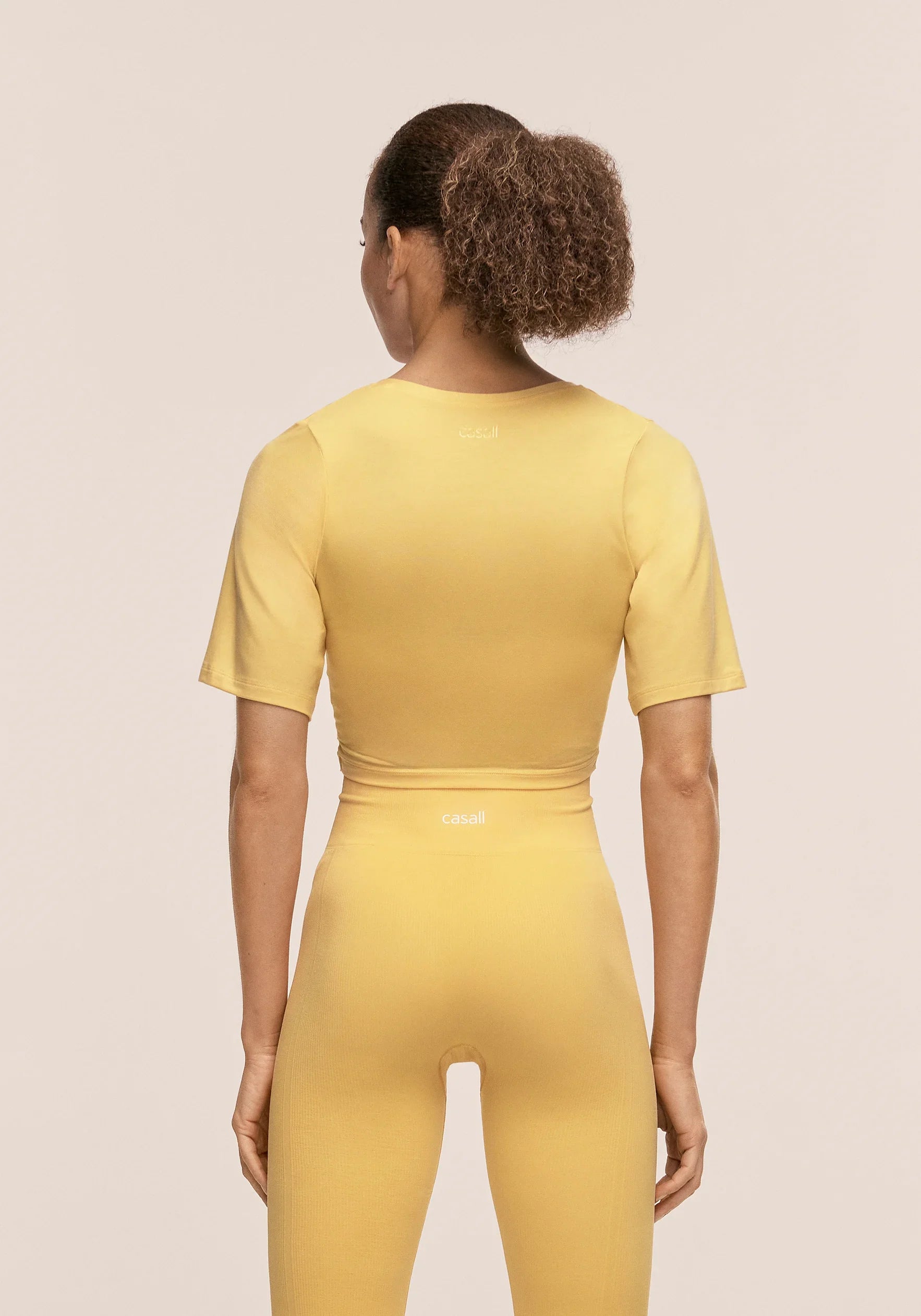 Deligth Cropped Wrap Top  - Soul Yellow