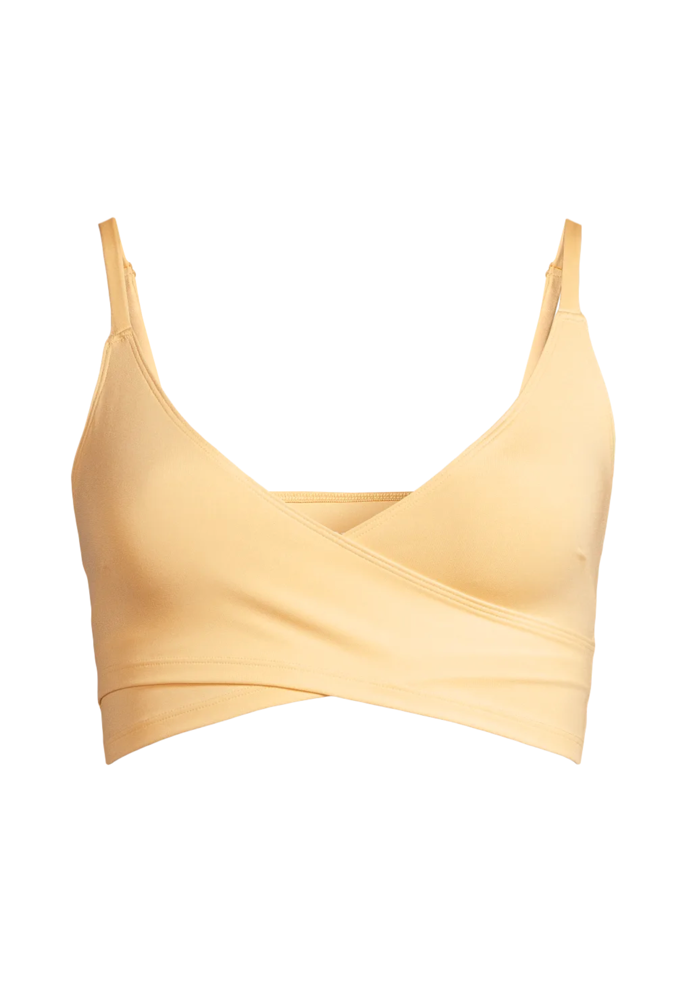 Cross Overlap Sports Top  - Soul Yellow