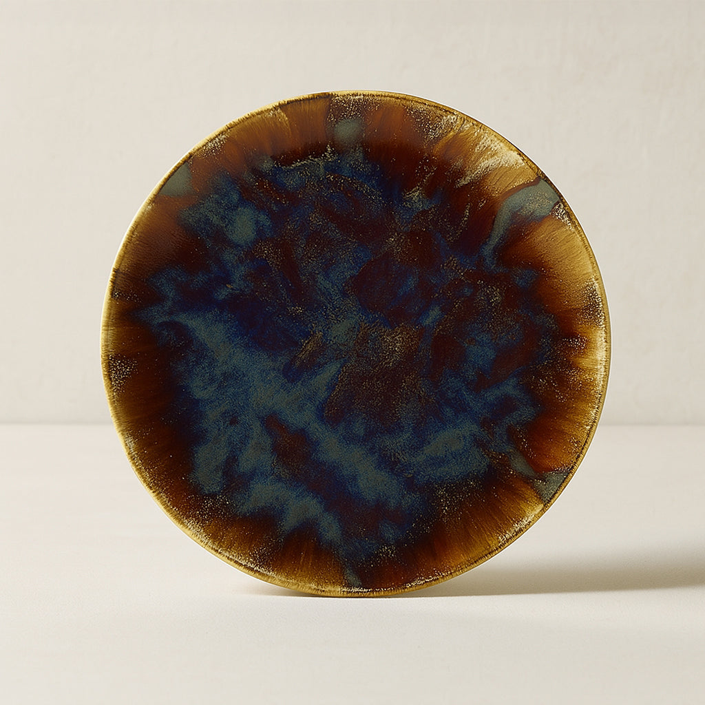 Lot De 6 Assiettes Plates - Volcano - 27Cm - Porcelaine