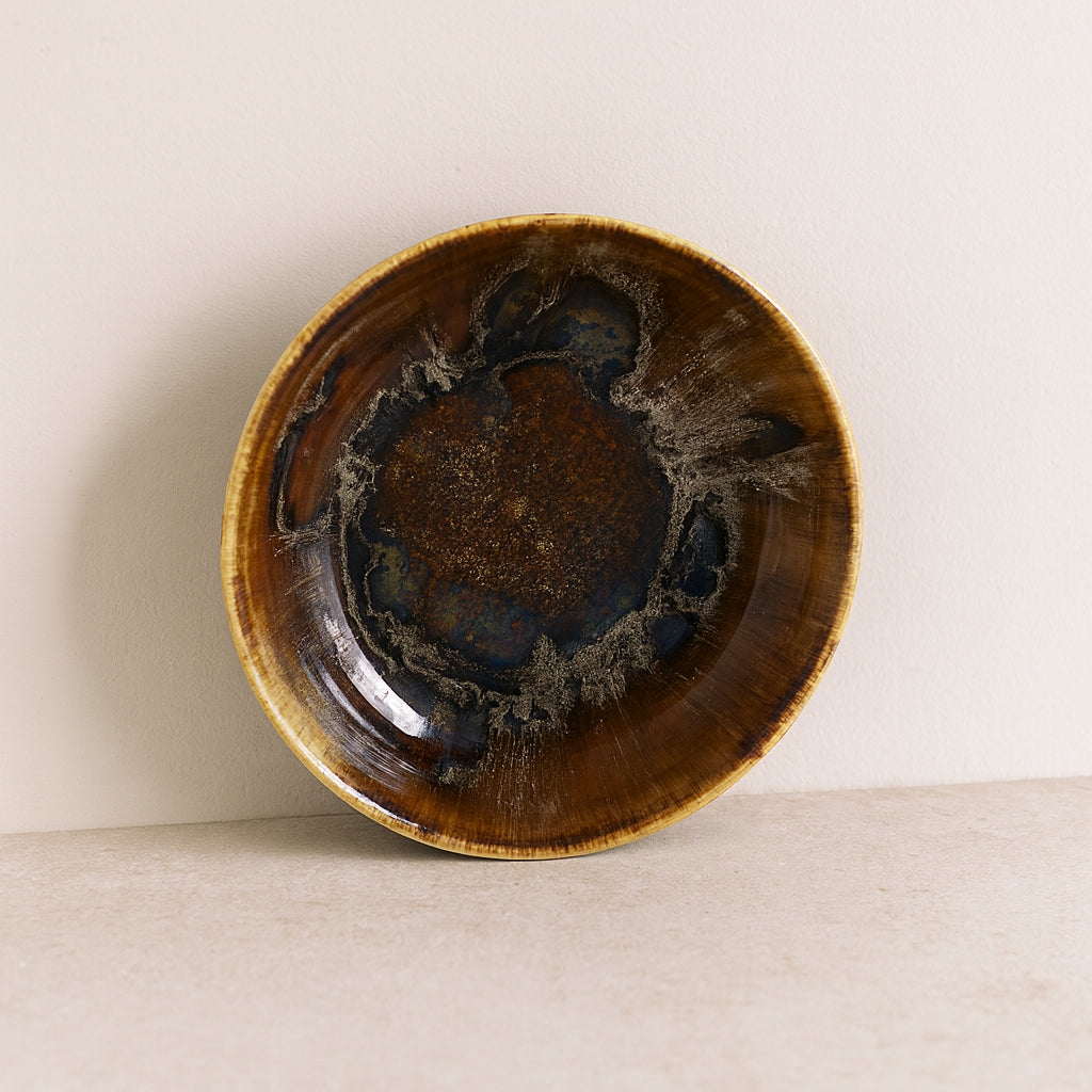 Set of 6 Volcano reactive-glaze bowls – 16 cm