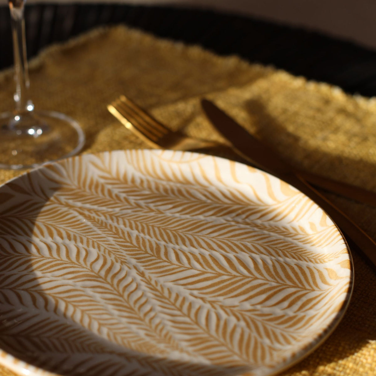Set of 6 Savane Stoneware Dessert Plates – 20 cm