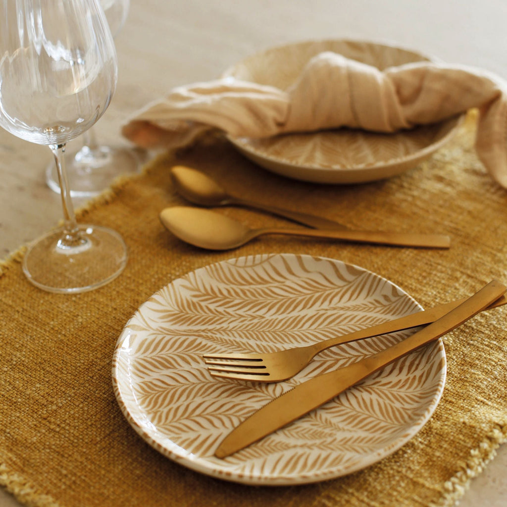 Set of 6 Savane Stoneware Dessert Plates – 20 cm