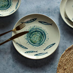 Set of 6 Dinner Plates - Sardine - 27 cm - Earthenware
