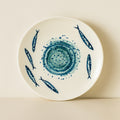 Set of 6 Dinner Plates - Sardine - 27 cm - Earthenware
