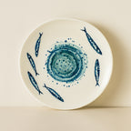 Set of 6 Dinner Plates - Sardine - 27 cm - Earthenware