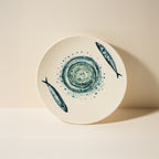 Set of 6 Dessert Plates - Sardine - 20 cm - Earthenware