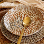 Set of 6 Amber soup plates – 20.5 cm – stoneware