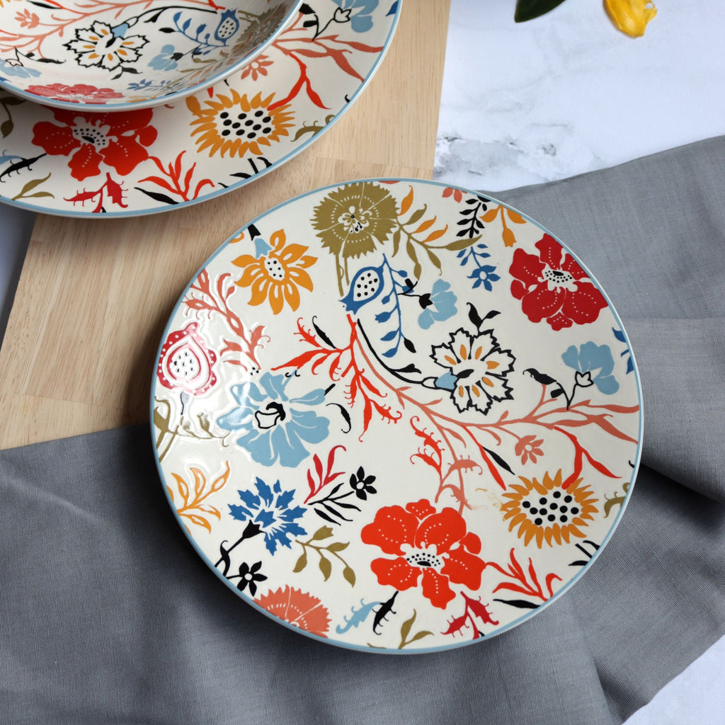 Lote de 6 platos de postre - Jaipur - 20 cm - Gres