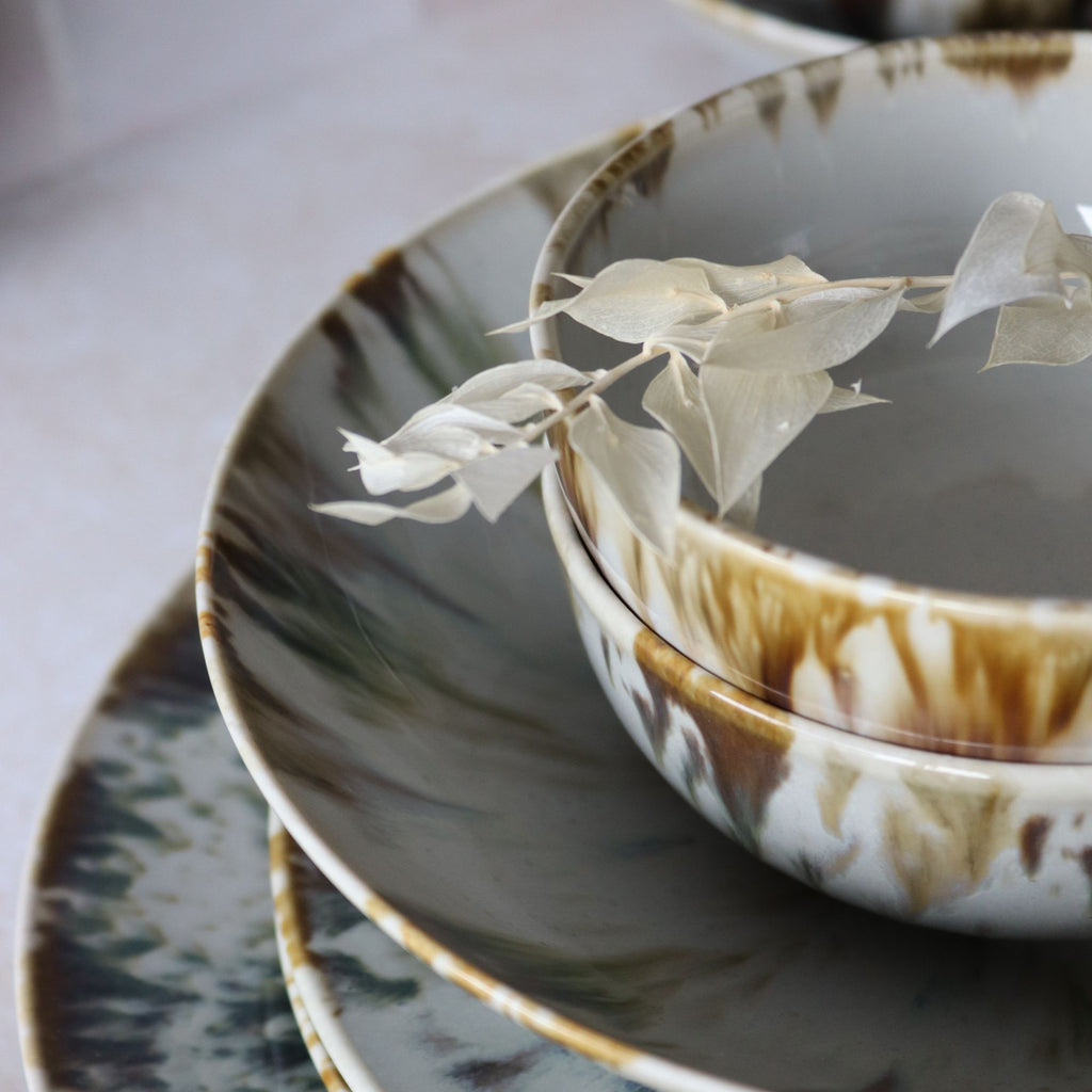 Set of 6 Maka porcelain small bowls – 16 cm