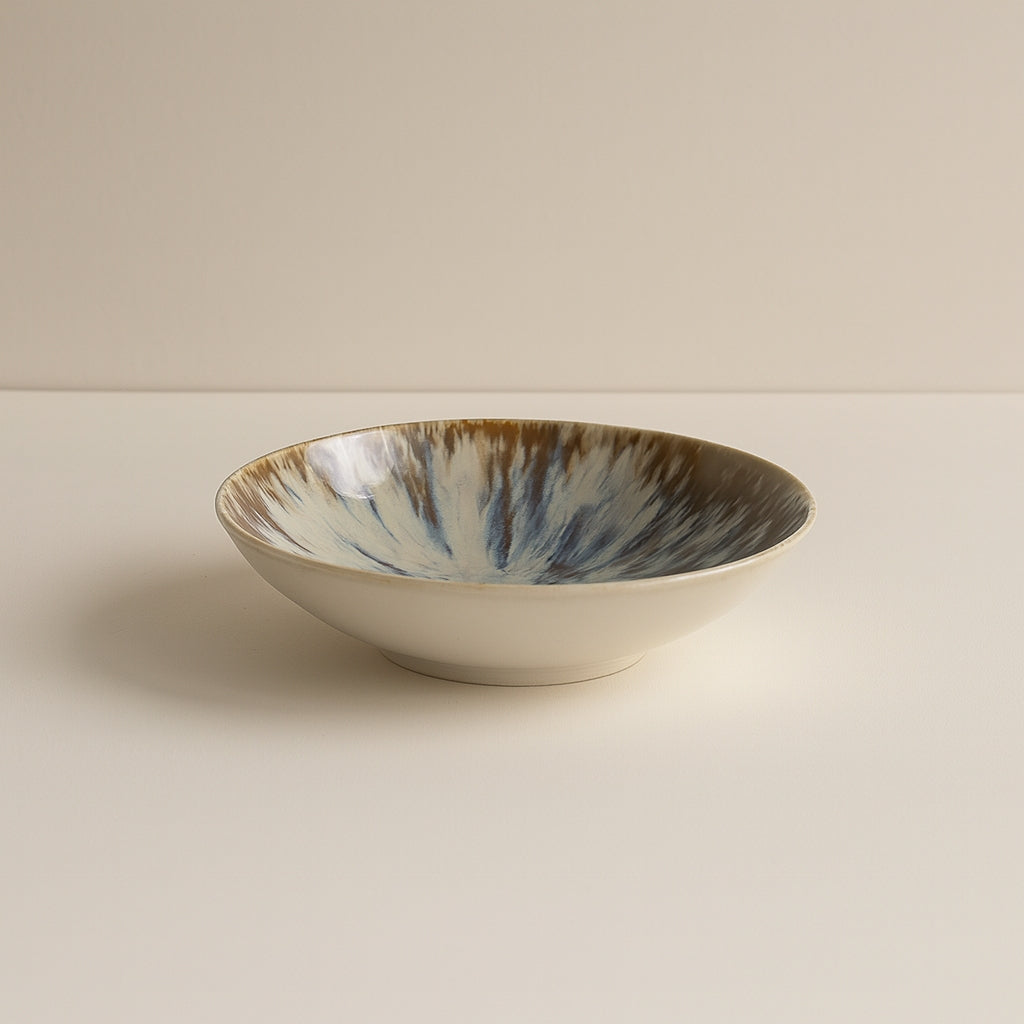 Lot De 6 Assiettes Creuses - Maka - 21Cm - Porcelaine