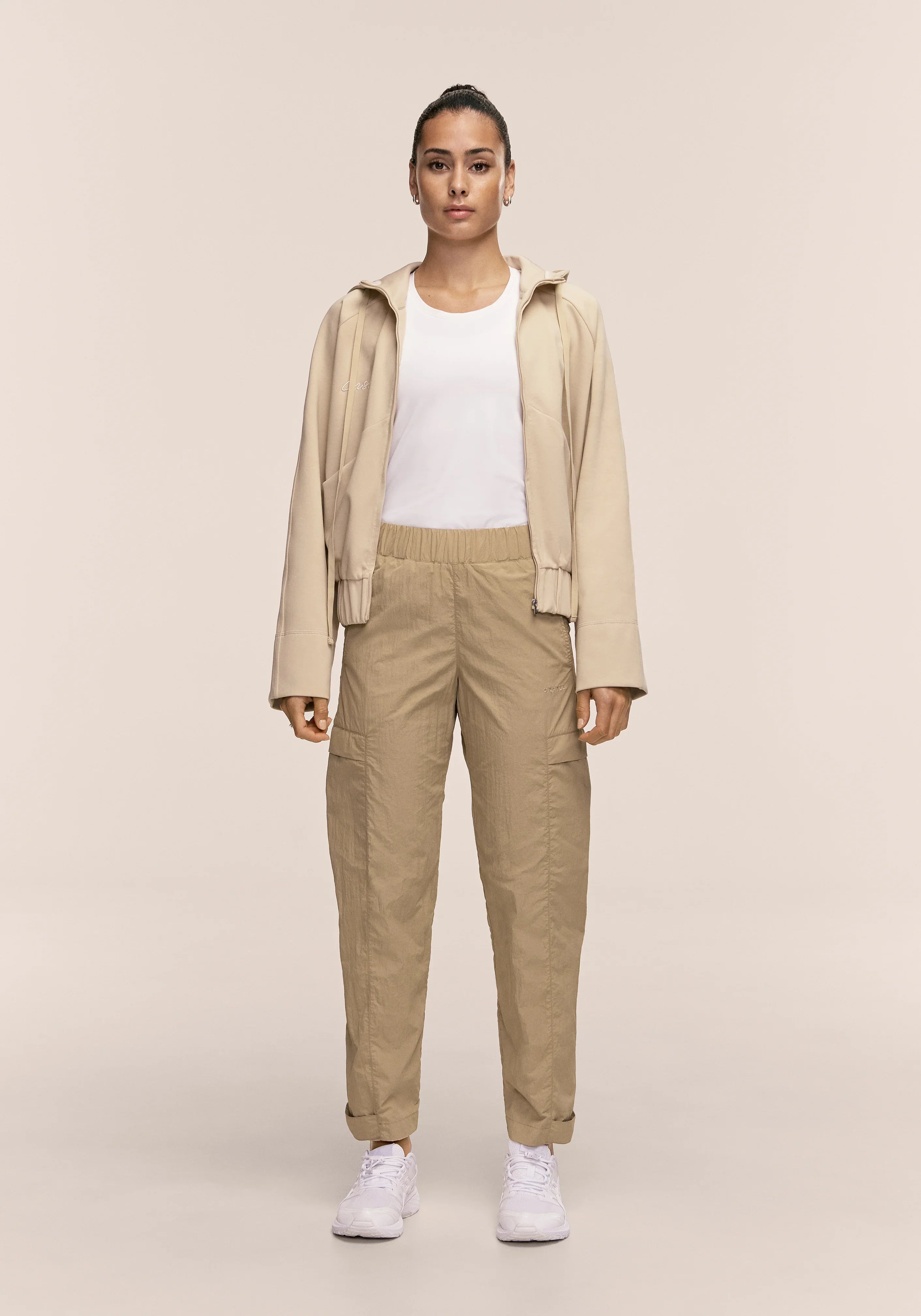 Active Adjustable Track Pants - Dark Sand