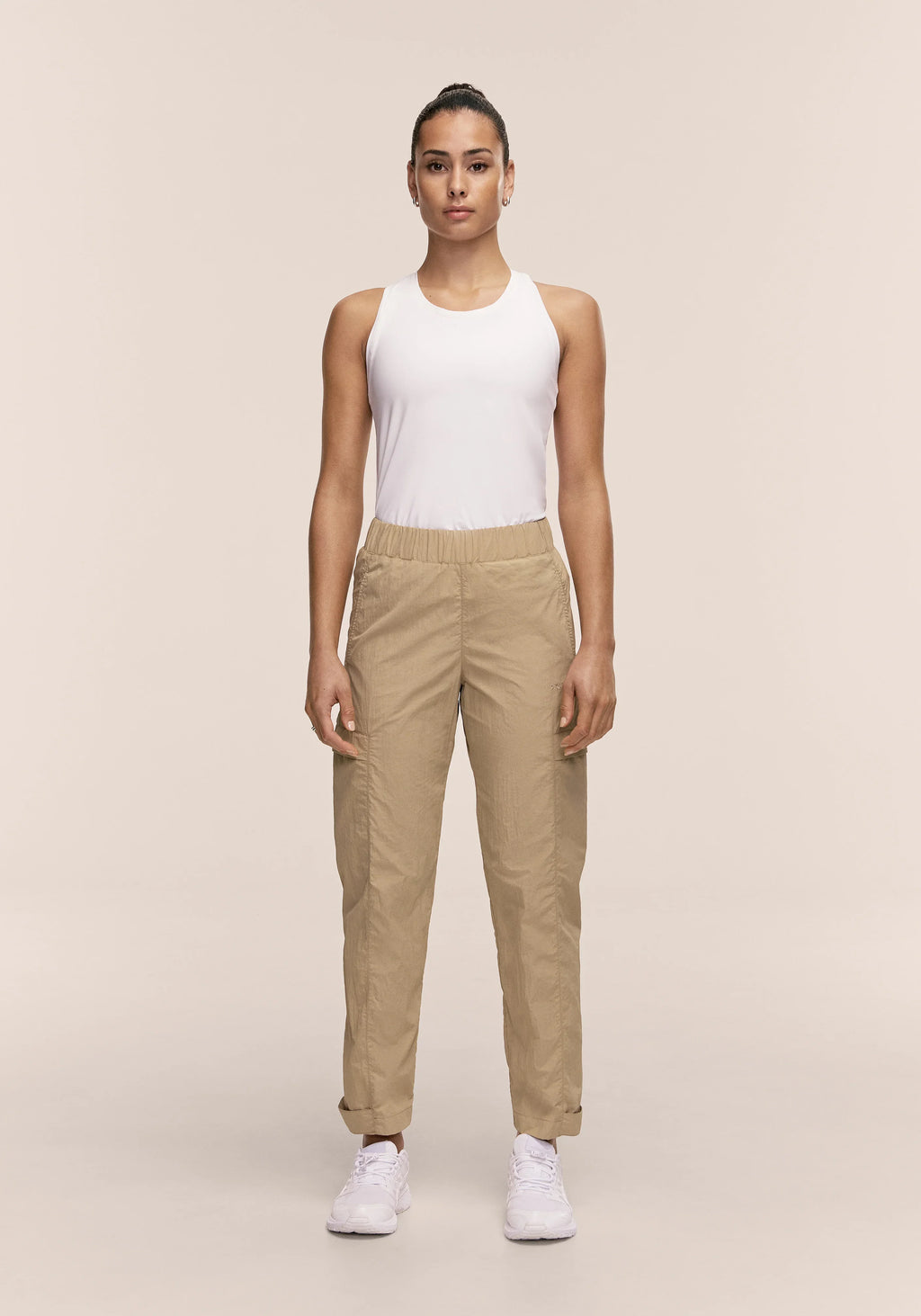 Active Adjustable Track Pants - Dark Sand