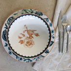 Lot De 6 Assiettes Creuses - Botanic - 21Cm - Porcelaine