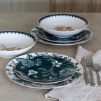 Lot De 6 Assiettes Creuses - Botanic - 21Cm - Porcelaine