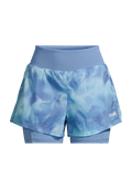 Breeze Printed Running Short  - Breeze Blue Shadow
