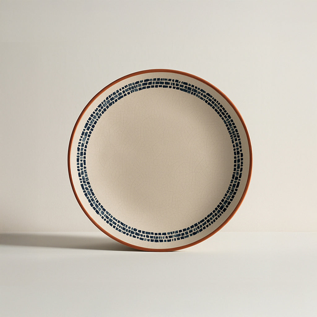 Lote de 6 platos llanos Amatxi - 25 cm - Loza