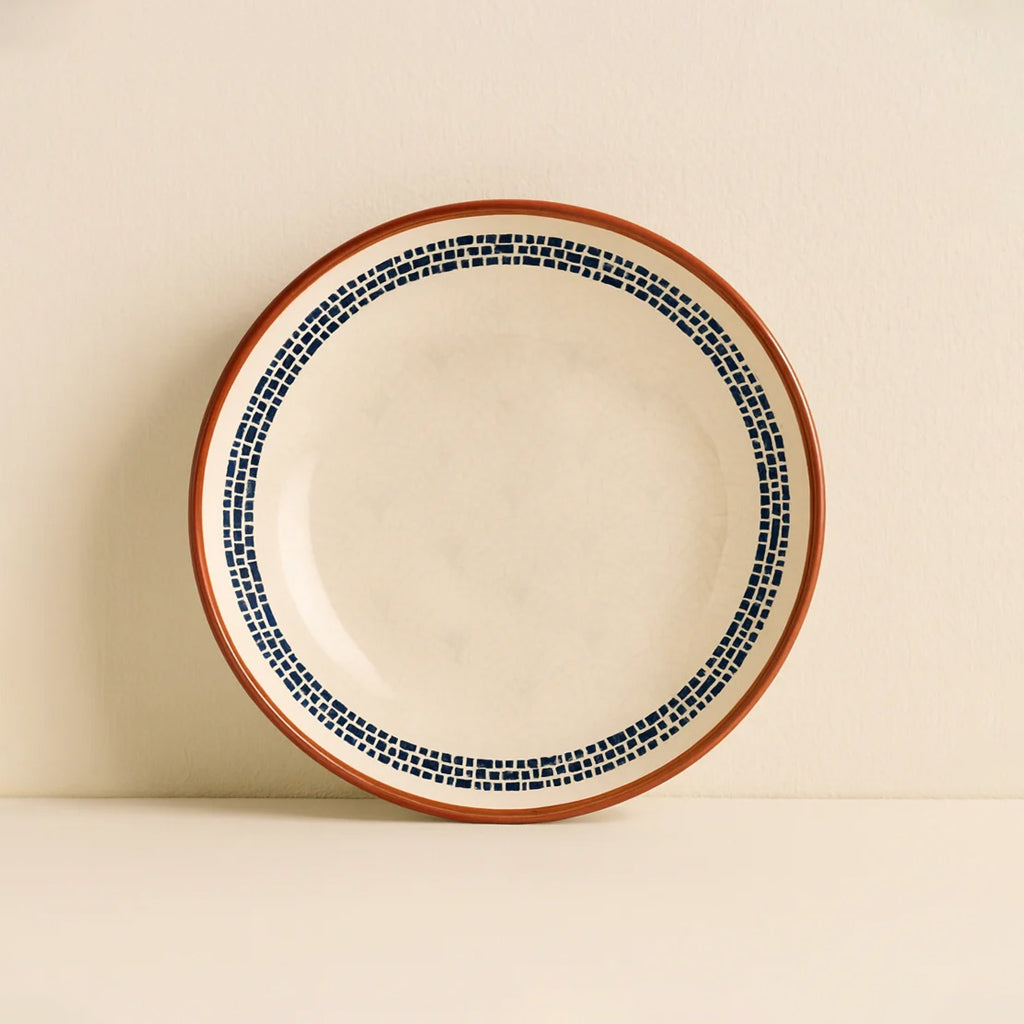 Set di 6 piatti fondi - Amatxi - 21 cm - Maiolica