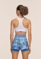 Breeze Printed Running Short  - Breeze Blue Shadow