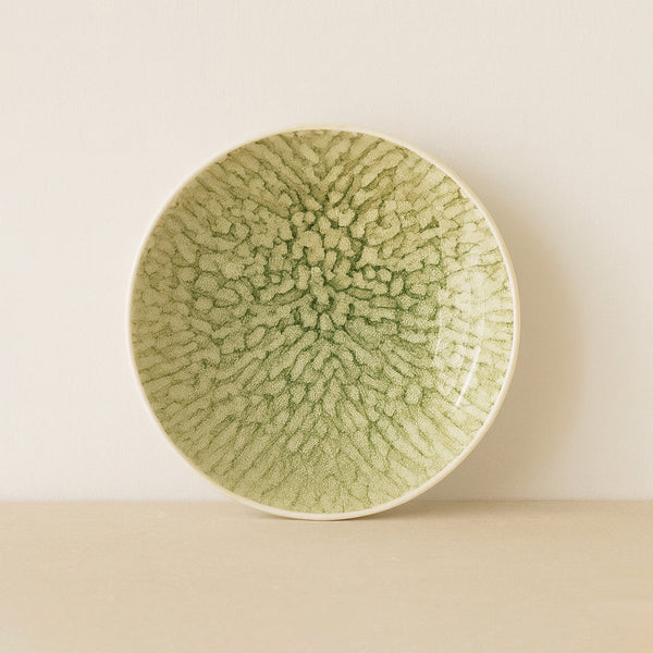 Jade - Sæt med 6 dybe tallerkener - 20,5 cm - Stentøj