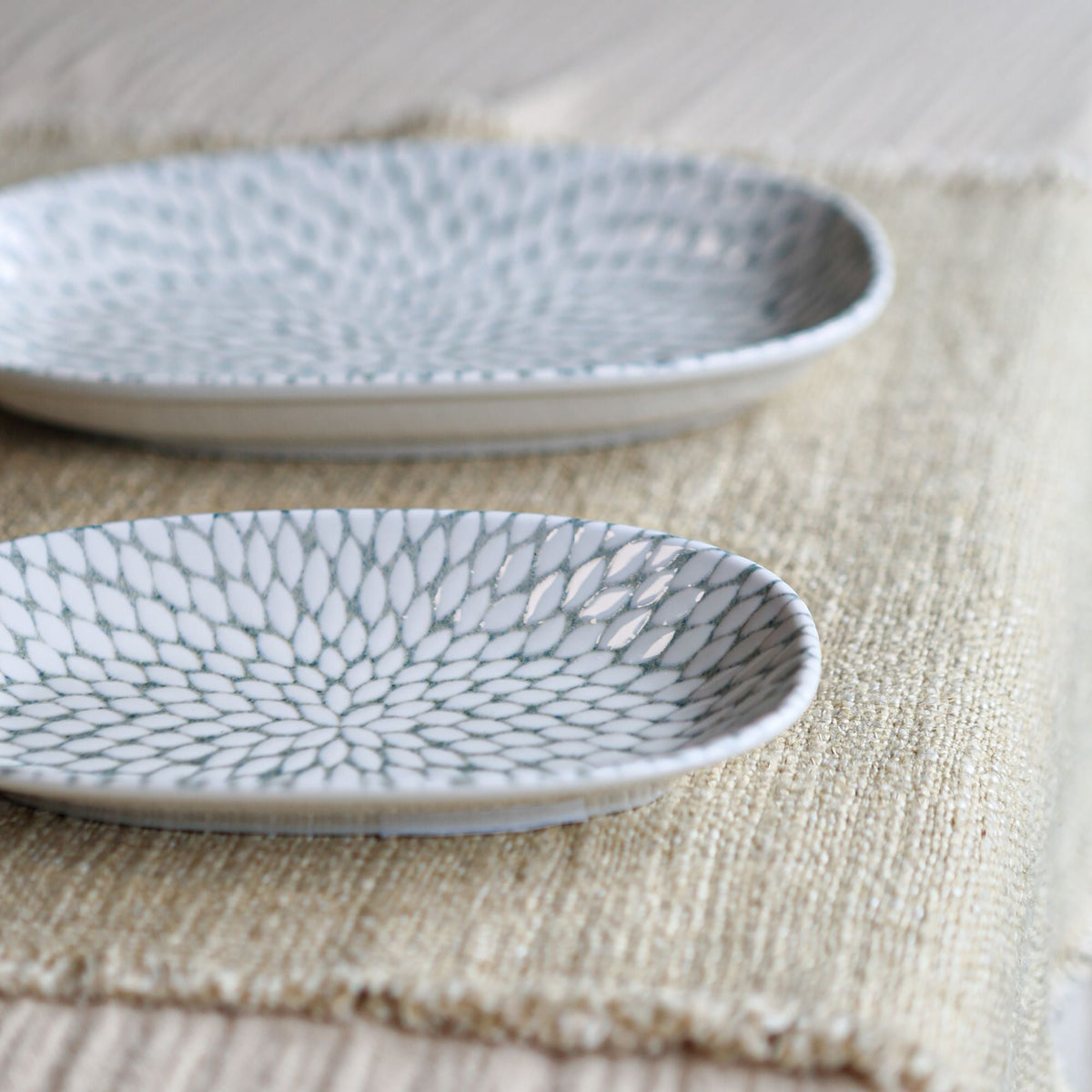 Set di 6 piatti - Gelsomino - 19 cm - Porcellana