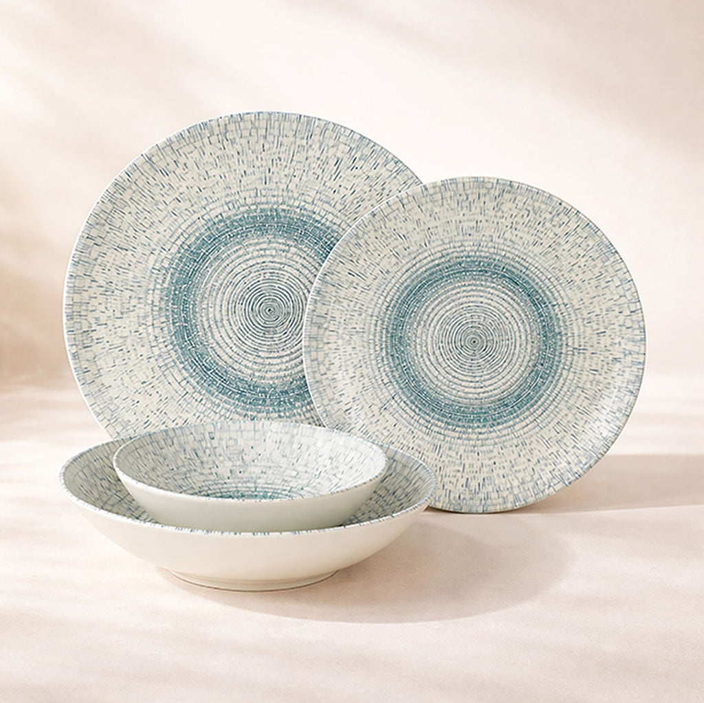 Aqua - Spisestel - 48 dele - Porcelæn