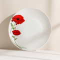 Coquelicot - 6-pack mattallrikar - 27 cm - Porslin