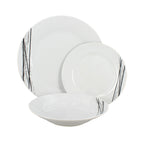 Set of 6 Deep Plates - Carbon - 20 cm - Porcelain