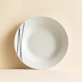 Set of 6 Deep Plates - Carbon - 20 cm - Porcelain
