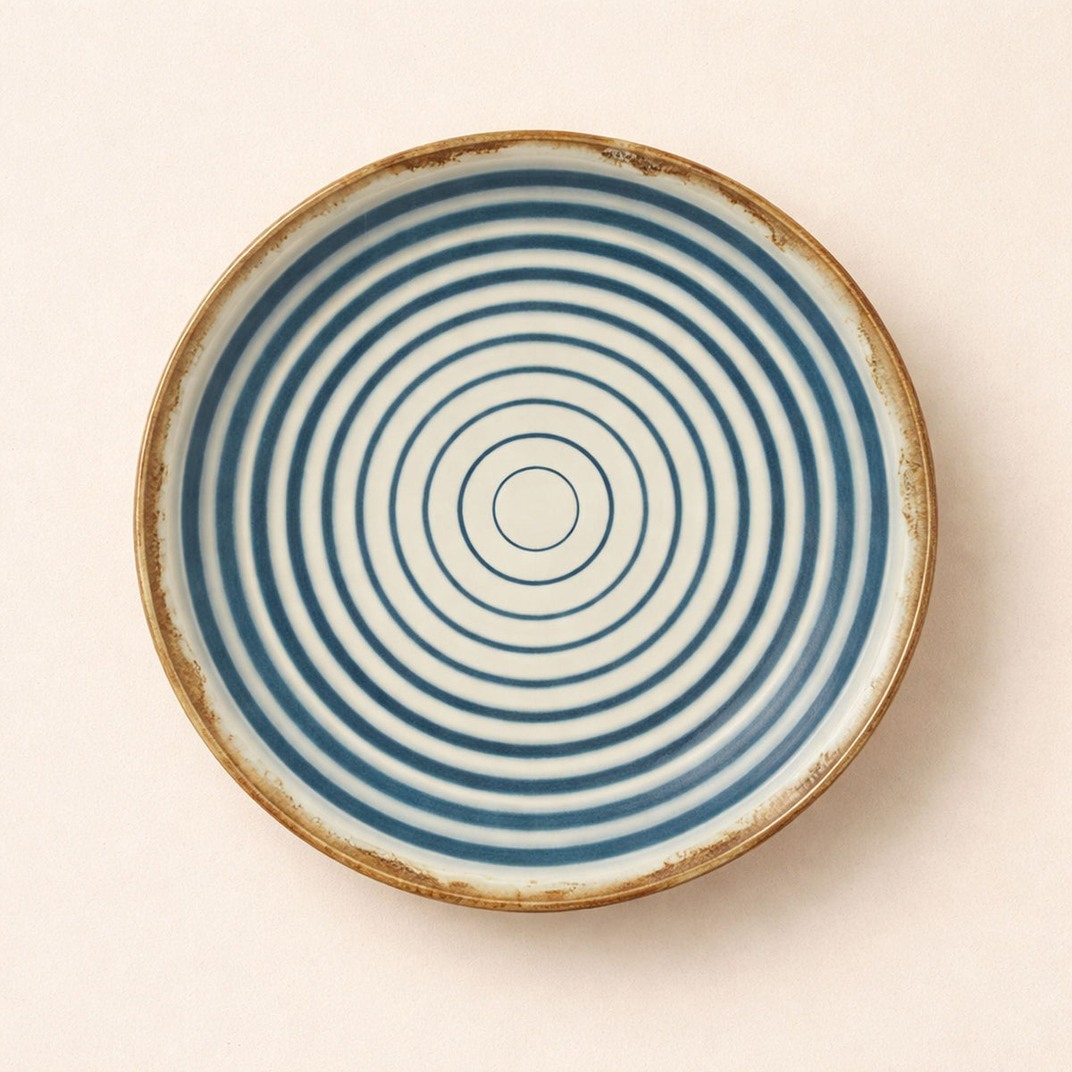 Set of 6 Dinner Plates - Spiral - 27 cm - Earthenware
