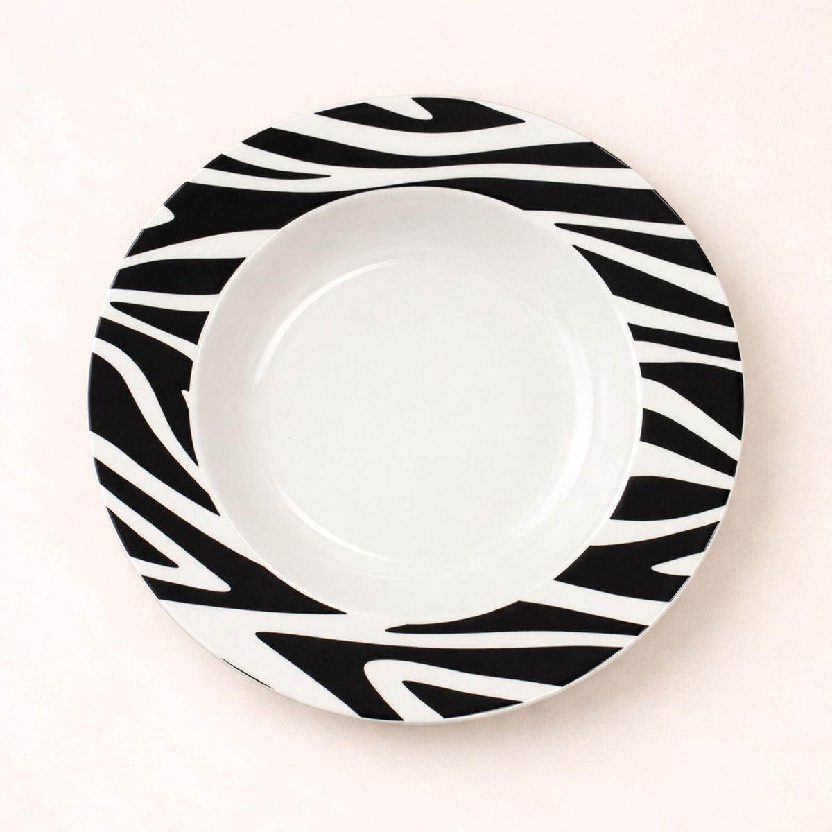 Zèbre - Zestaw 6 talerzy głębokich - 20 cm - Porcelana