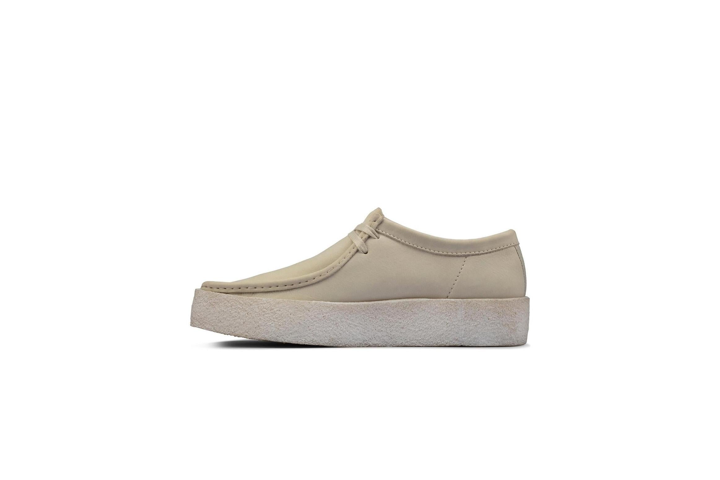 Wallabee Cup - White Nubuck - Hombre