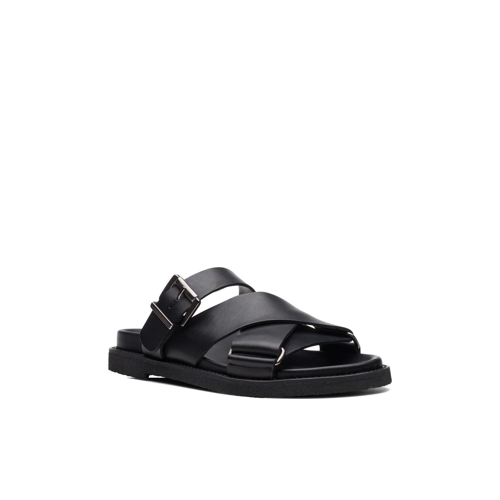 Desert Cross - Black Leather - Femme
