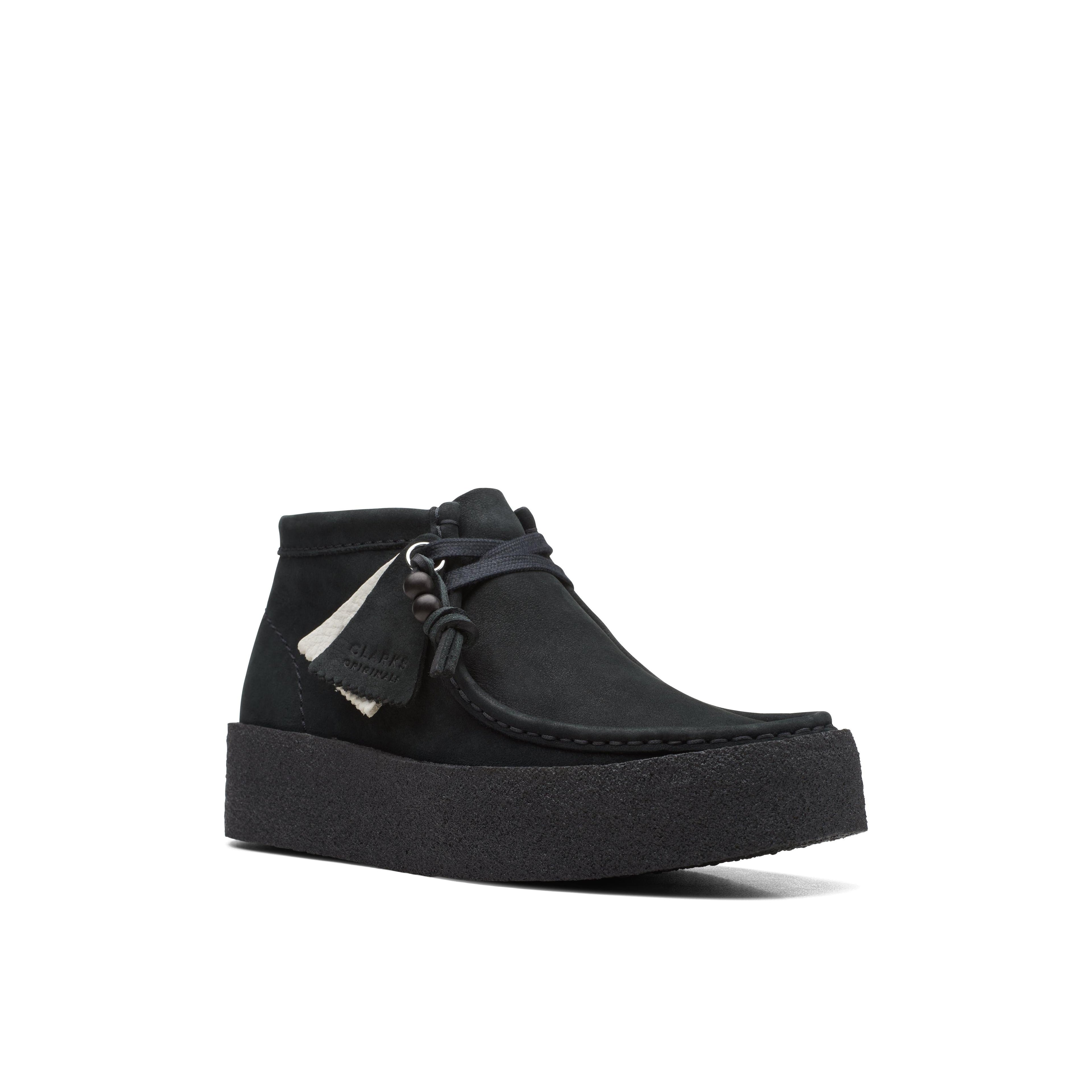 Wallabeecup Bt Nubuck negro - Mujer