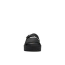 Crepe Slide Sandals - Black Nubuck - Women