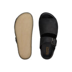 Sandales Crepe Slide - Black Nubuck - Femme