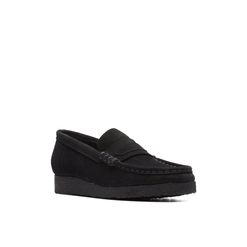 Wallabee Loafer - Black Suede - Mujer