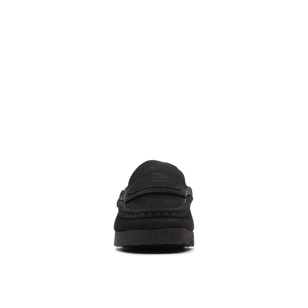 Wallabee Loafer - Black Suede - Mujer
