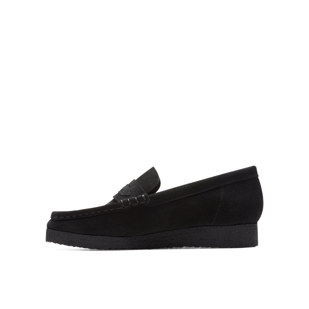 Wallabee Loafer - Black Suede - Mujer