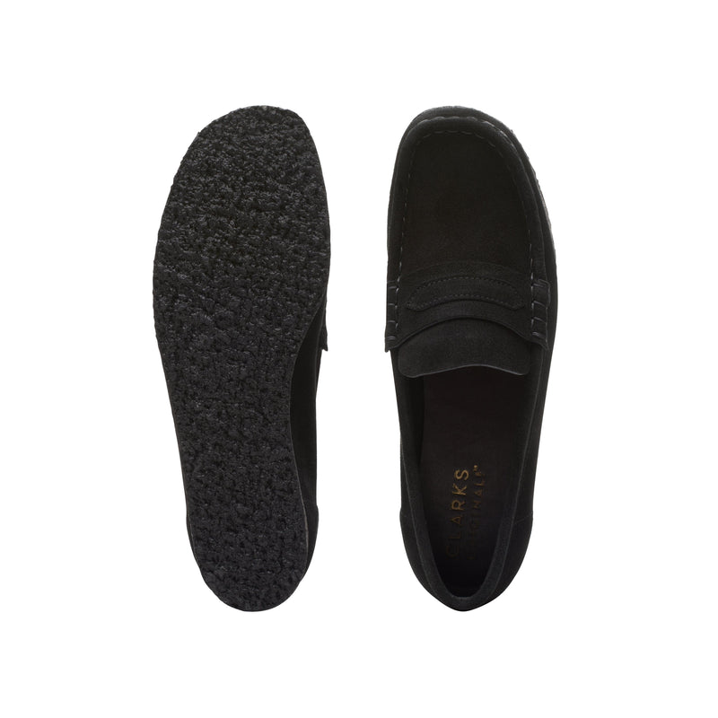 Mocasín Wallabee - Ante negro - Mujer
