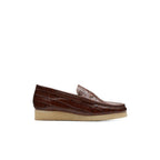 Wallabeeloafer Brown Croc Shoes - Women
