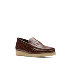 Wallabeeloafer Brown Croc Shoes - Women