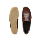Wallabeeloafer Brown Croc Shoes - Women