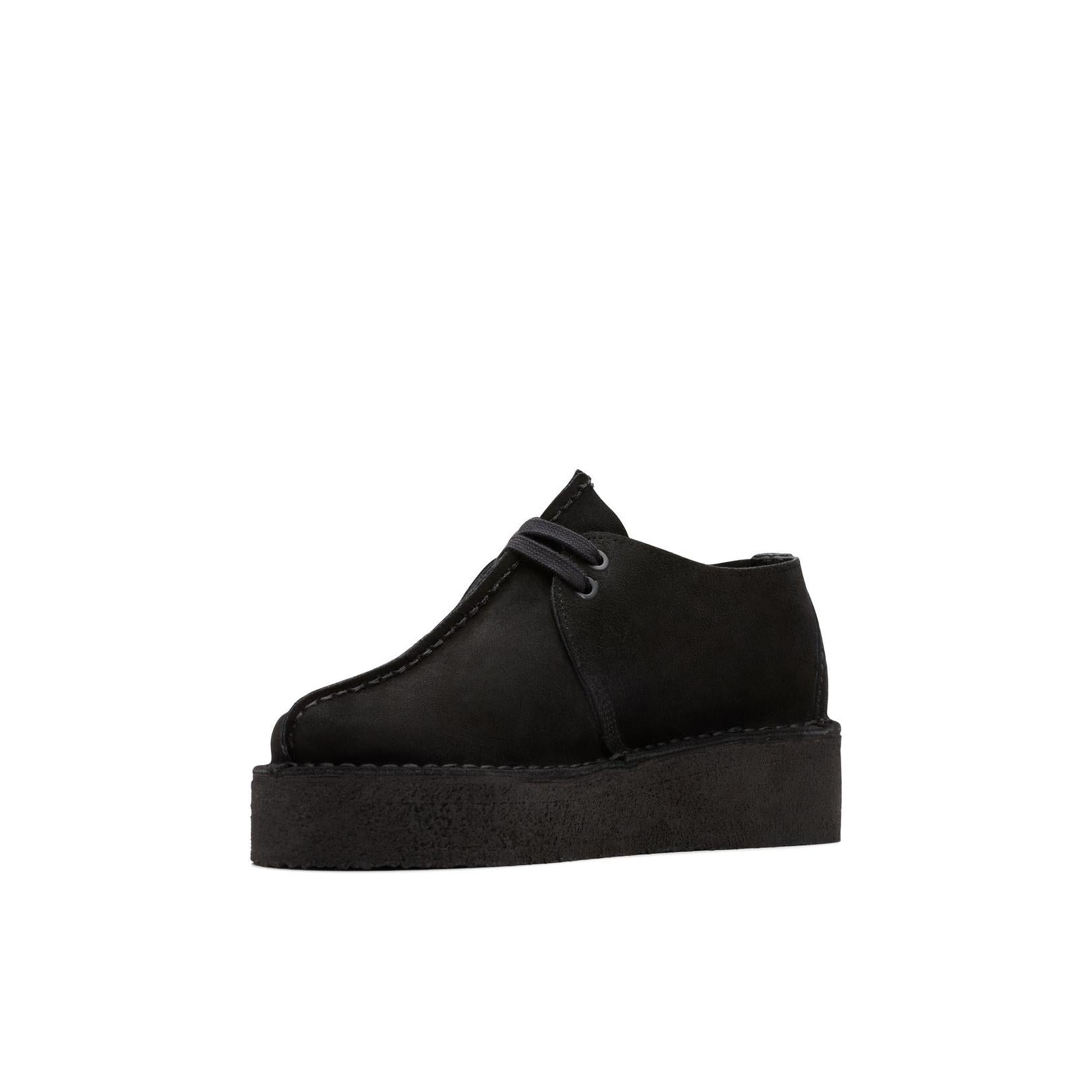 Trek Wedge - Black Suede - Women