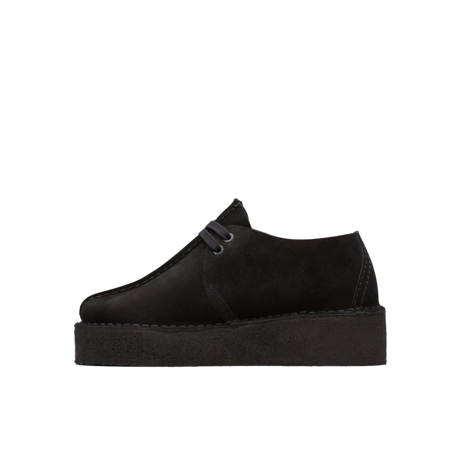 Trek Wedge - Black Suede - Women