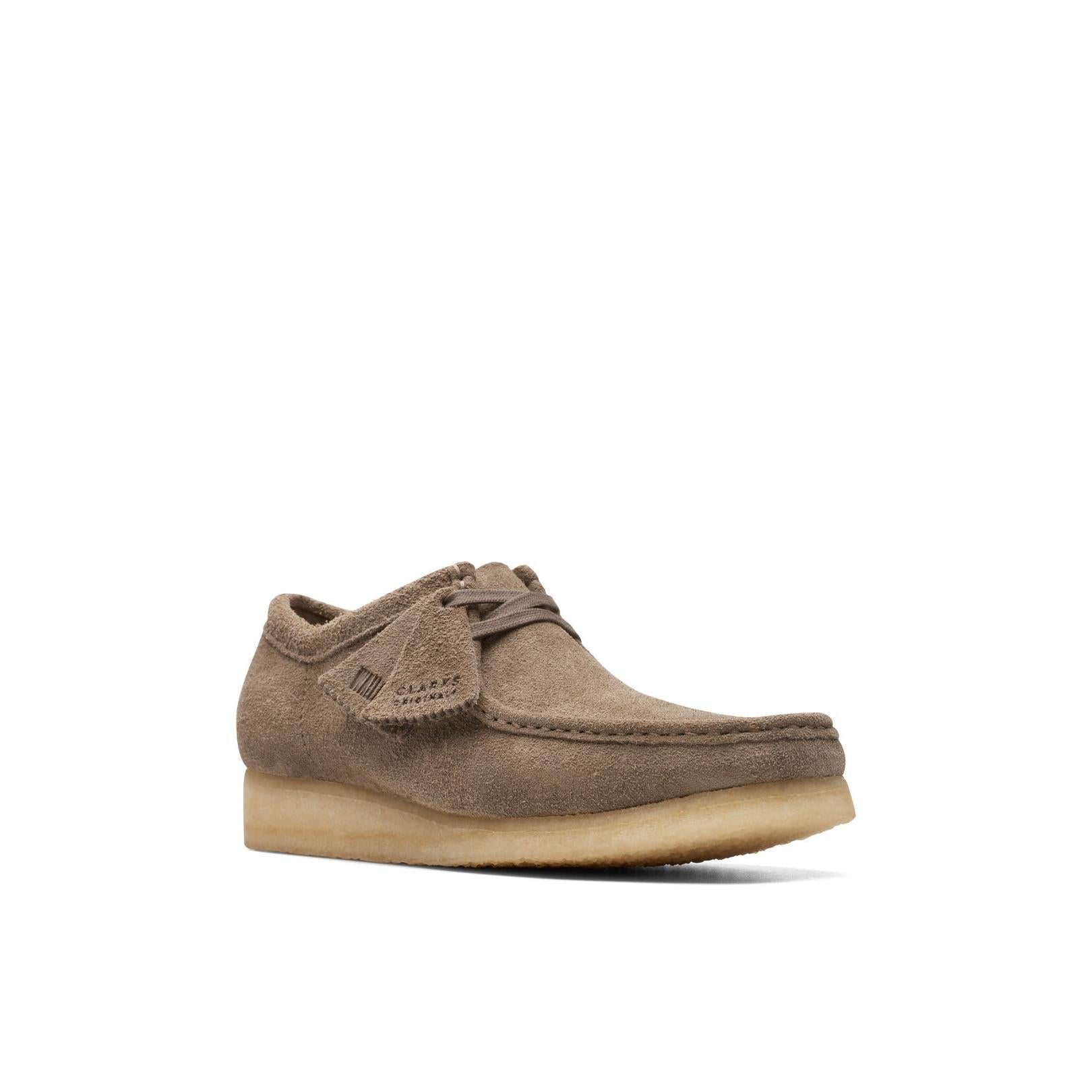 Wallabee Dark Grey Suede Shoes - Men
