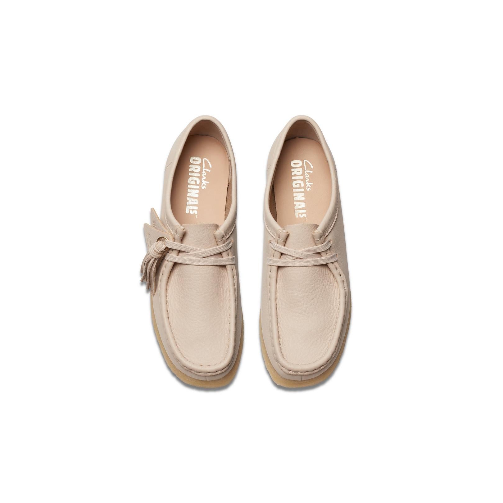 Wallabee - Beige Leather - Mujer