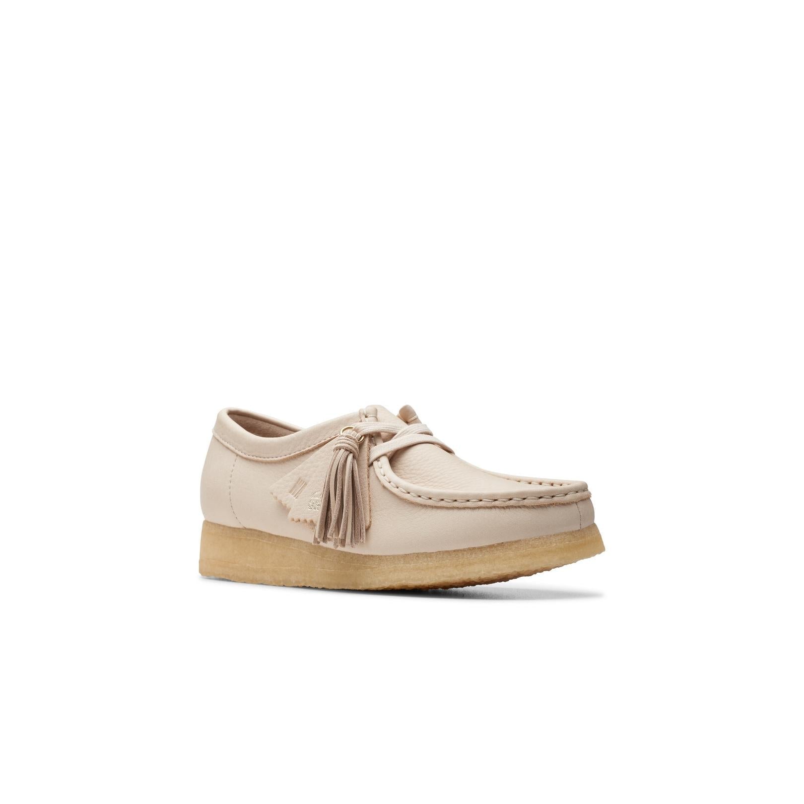 Wallabee - Beige Leather - Mujer