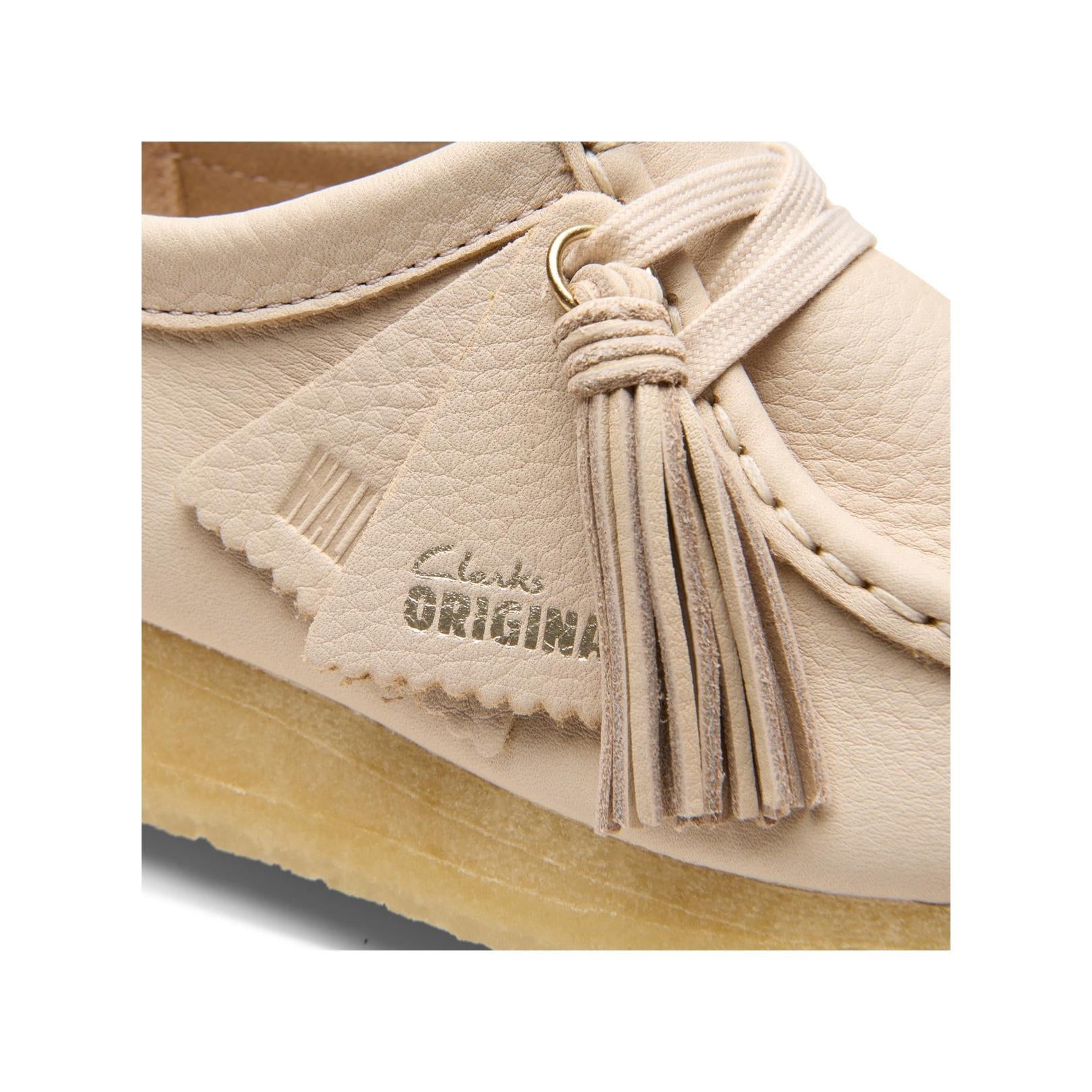 Wallabee - Beige Leather - Mujer
