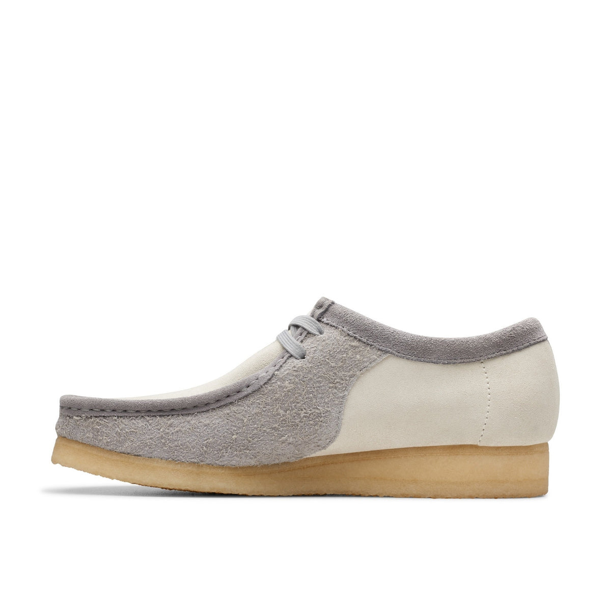 Wallabee Shoes - Grey/Off White - Men